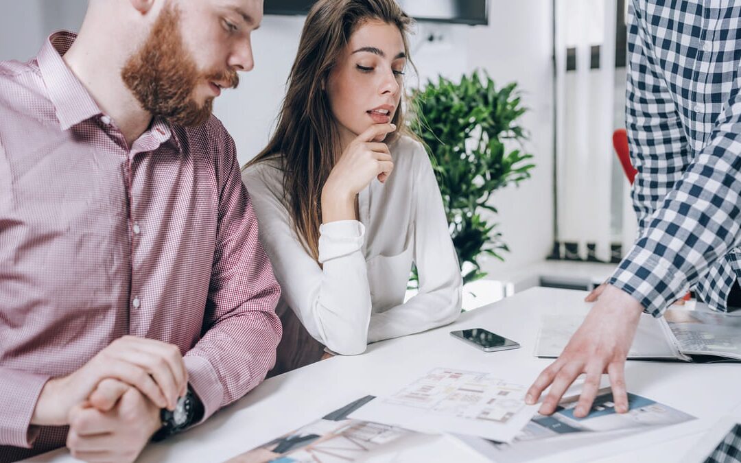 couple looking over paperwork