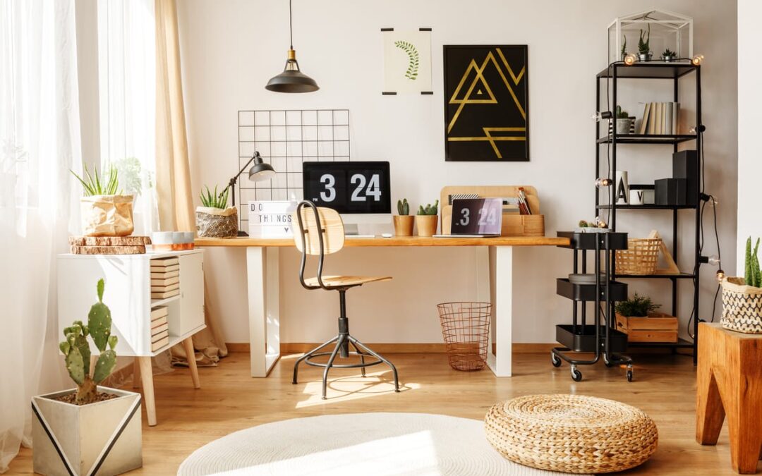 home office desk setup