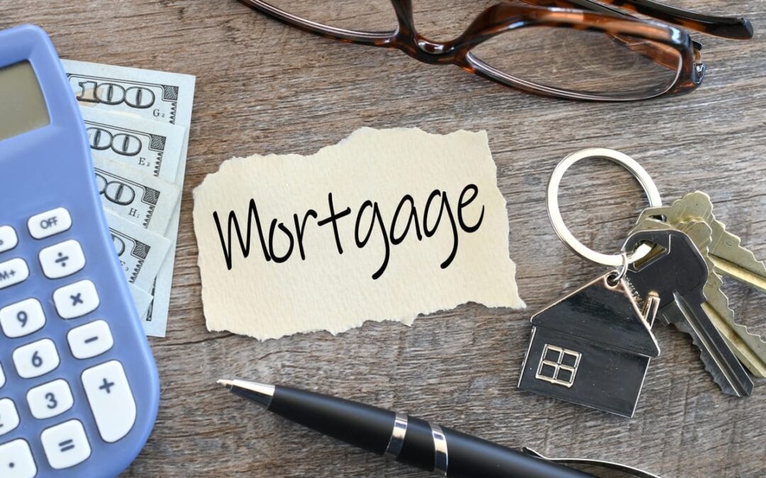 word mortgage written on a piece of paper